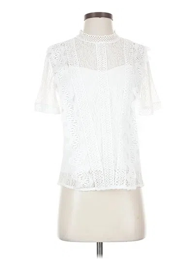 Bluivy Short Sleeve Blouse In White