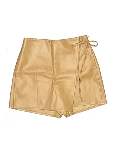 Pre-owned Bluivy Skort In Gold