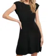 Bluivy Sleeveless Minimal Knit Dress In Black In Black