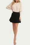 Bluivy Slouchy Dolman Crewneck Pullover In Shell In Beige