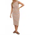 Bluivy Striped Midi Dress In Coco In Multi