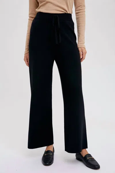 Bluivy Sweater Knit Pants In Black