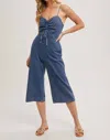 Bluivy Tess Jumpsuit In Medium Wash In Blue
