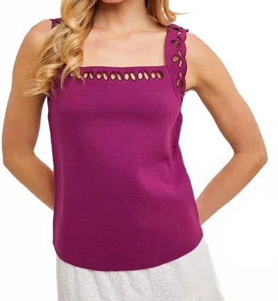 Bluivy The Jamie Top In Plum In Purple