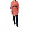 Bluivy Virginia Longline Top In Terracota In Red