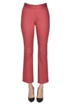 Blukey Cotton Trousers In Brick Red
