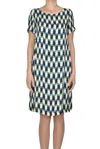 Blukey Satin Tunic Dress In Multicoloured