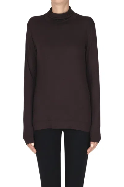 Blukey Turtleneck Viscose T-shirt In Multi