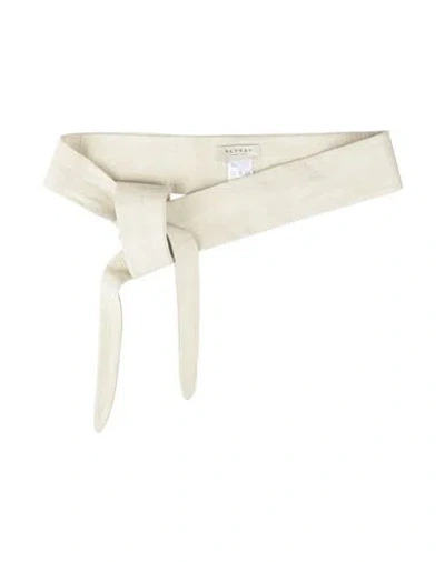 Blukey Woman Belt Cream Size Onesize Linen, Polyamide In White
