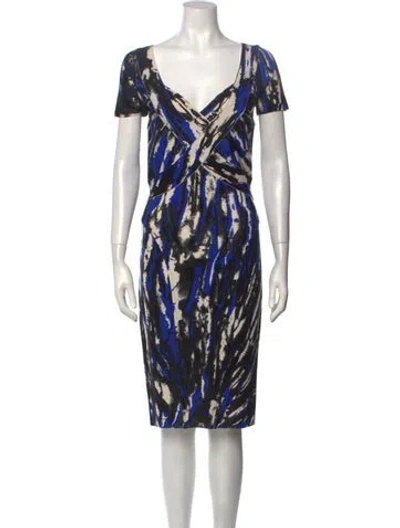 Pre-owned Blumarine 2010's Knee-length Dress In Blue