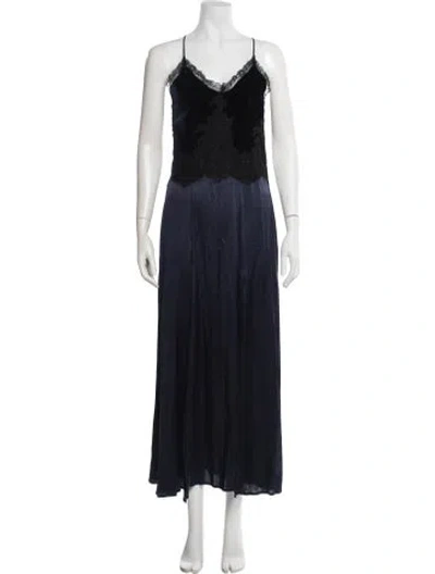 Pre-owned Blumarine 2010's Long Dress In Blue