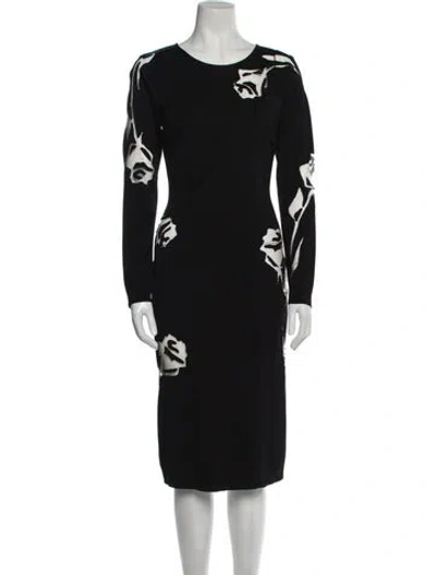 Pre-owned Blumarine 2010's Midi Length Dress In Black