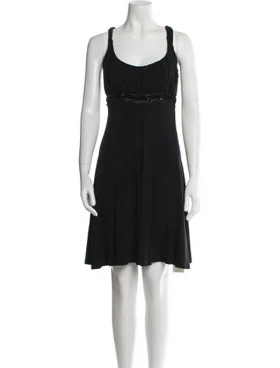 Pre-owned Blumarine 2010's Mini Dress In Black