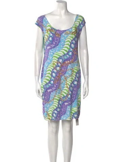 Pre-owned Blumarine 2010's Mini Dress In Multi