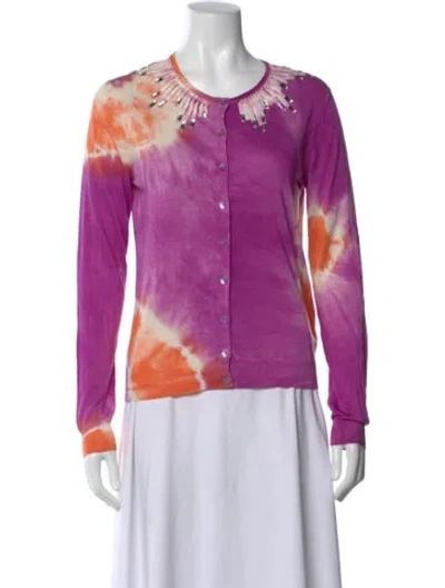 Pre-owned Blumarine 2010 Silk Sweater In Purple