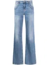 Blumarine 2j112a Straight Leg Jeans In Blue
