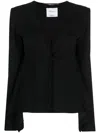 Blumarine Tailored Peplum V-neck Jacket