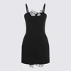 Blumarine Mini Abito In Cady Nero Donna In Black