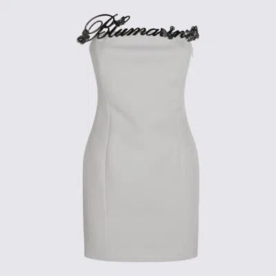 BLUMARINE BLUMARINE WHITE SILK DRESS