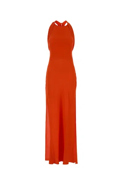 Blumarine Women Orange Marocaine Long Dress