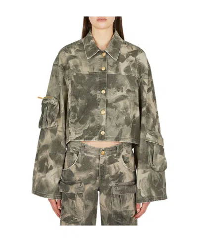 BLUMARINE BLUMARINE ABSTRACT-PRINTED BUTTONED JACKET