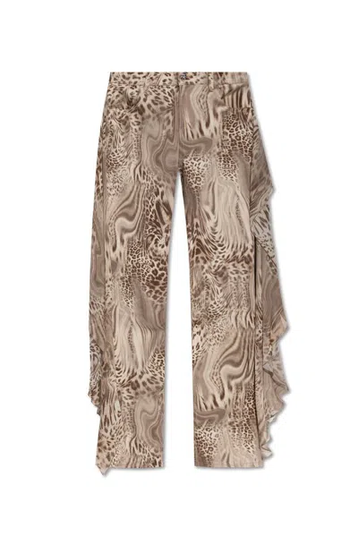 Blumarine Jeans With Belt Loops In Beige