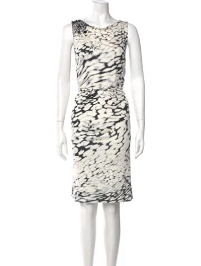Pre-owned Blumarine Animal Print Knee-length Dress In Multi