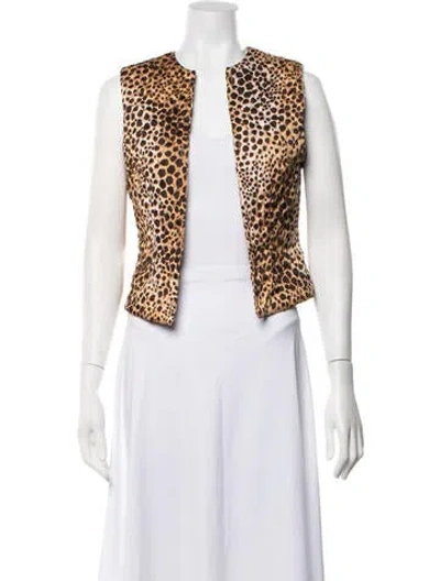 Pre-owned Blumarine Animal Print Vest In Multicolor