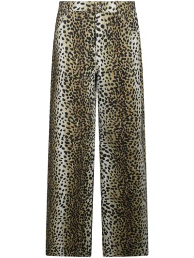 Blumarine Animalier Five Pocket Trousers