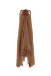 Blumarine Long Dress In Flowing Crepe Fabric