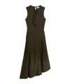 Blumarine Asymmetric Dress In Brown