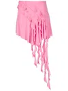 Blumarine Minirock Aus Jersey In Rosa