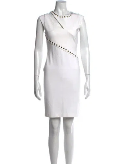 Pre-owned Blumarine Asymmetrical Knee-length Dress In Neutral
