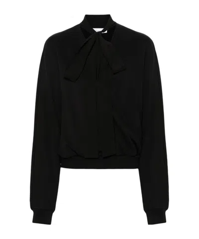 BLUMARINE BLUMARINE TIE-NECK KNIT TOP