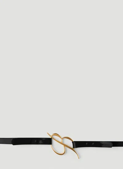 Blumarine B Logo Belt In Black