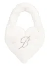 Blumarine Heart-shape Shoulder Bag In Brown