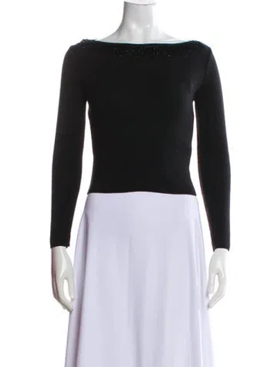 Pre-owned Blumarine Bateau Neckline Sweater In Gray