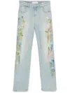 Blumarine Bead-tassel Jeans In Blue