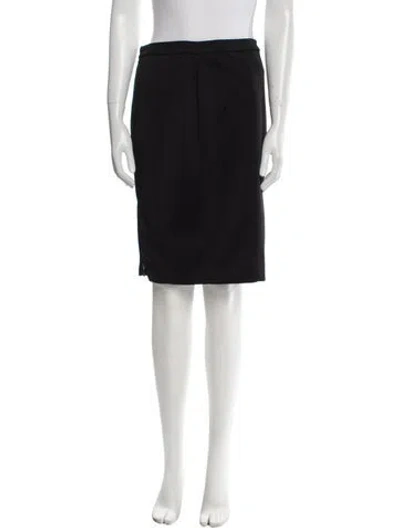 Pre-owned Blumarine Beaded Accents Knee-length Skirt In Black