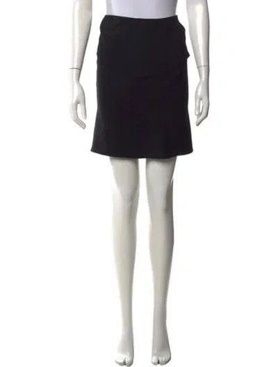 Pre-owned Blumarine Beaded Accents Mini Skirt In Black