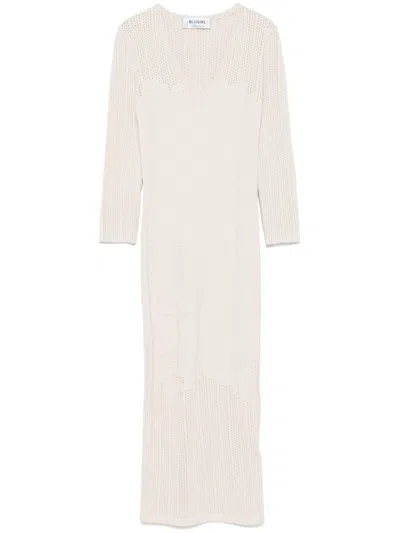 Blumarine Beige Mini Dress Quilted