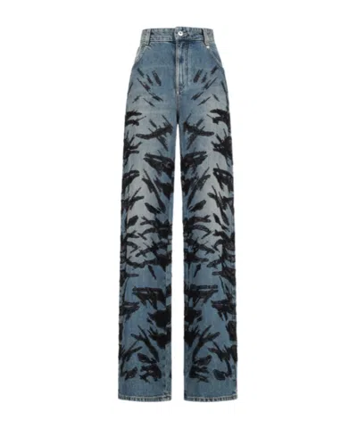 Blumarine Belt Loop Jeans In Black