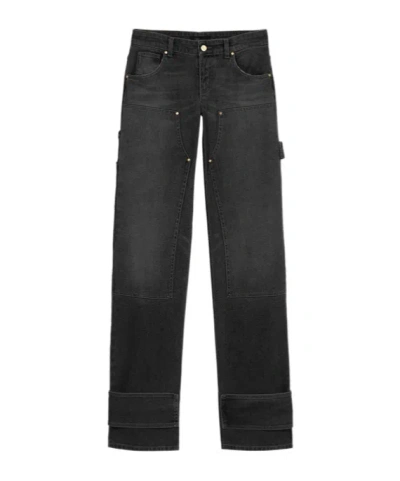 Blumarine Belt-loop Jeans In Black