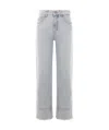 Blumarine Jeans In Cyan Cotton In Gray