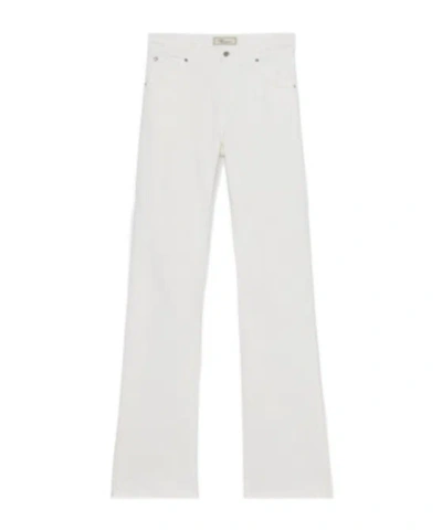 Blumarine Belt-loop Jeans In White