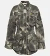Blumarine Jean Camouflage-print Jacket In Multicoloured