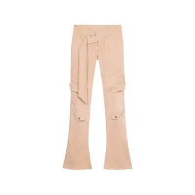 Blumarine Belted Trousers In Neutral