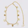 Blumarine Butterfly Initial Rose Charm Chain Belt