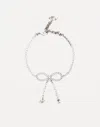 Blumarine Rhinestone Bow Choker With Logo