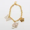 Blumarine Charm Bracelets Crystal Embellishments In Gold